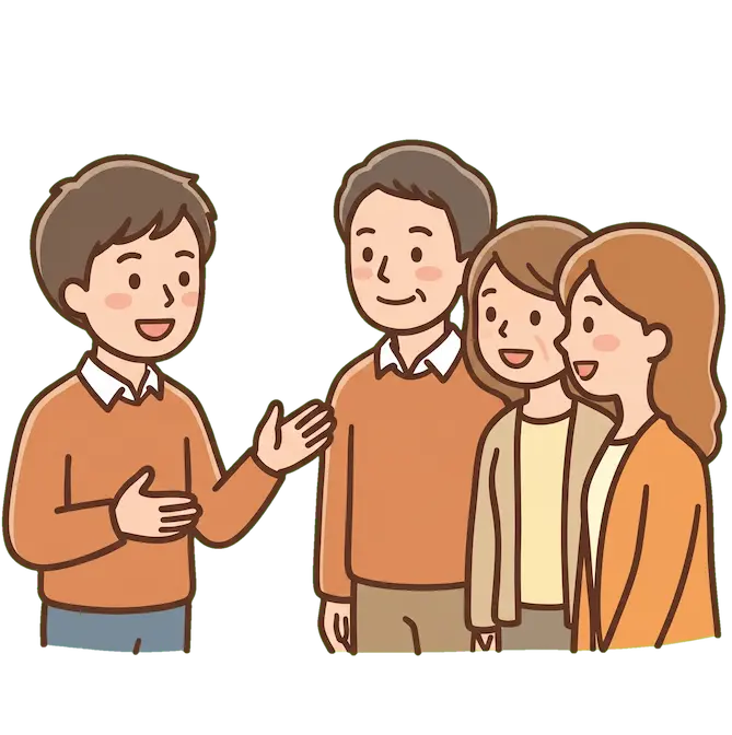 仲間集めイメージイラスト
